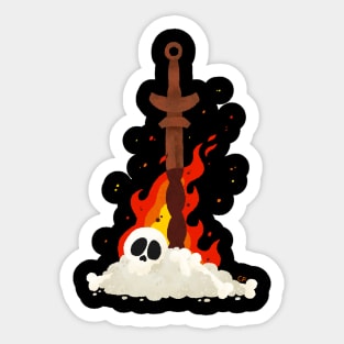 Bonfire Lit Sticker